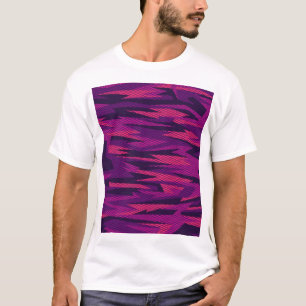 Camiseta Camuflaje a rayas: Patrón geométrico abstracto