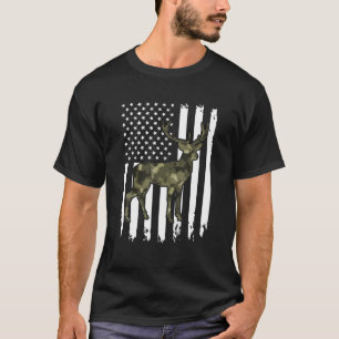 Camiseta Camuflaje americano sobre la caza de ciervos de co