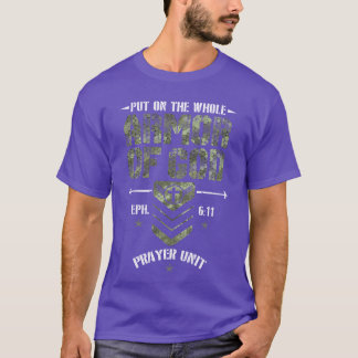 Camiseta Camuflaje Armadura de Dios Cristianos Religioso re