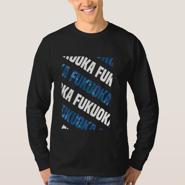 Camiseta Camuflaje azul Fukuoka Camo Pattern (Anverso)