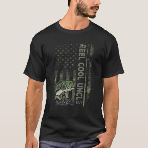 Camiseta Camuflaje Bandera Americana Reel Guay Tío Pescar F