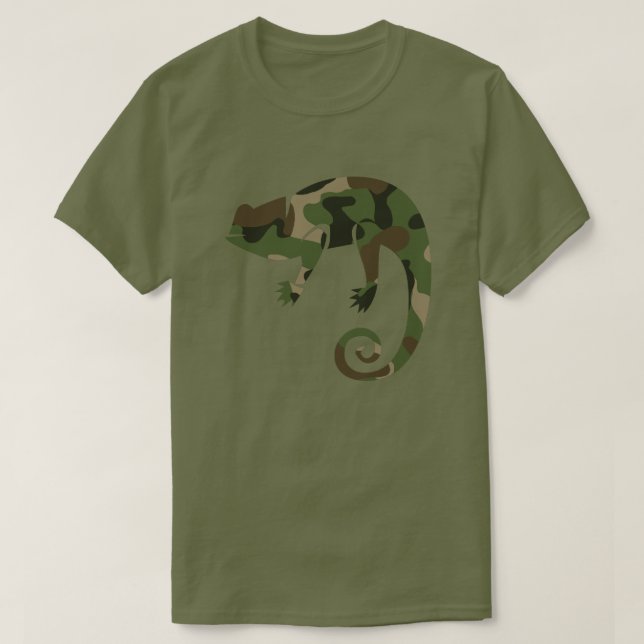 Camiseta Camuflaje Camaleón (Diseño del anverso)