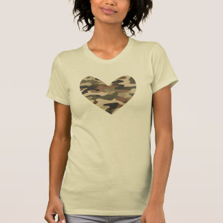 Camiseta Camuflaje Corazón, Camiseta Patriótica