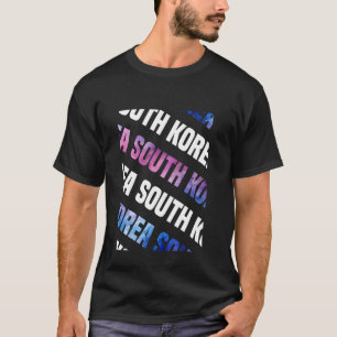 Camiseta Camuflaje de acuarela del patrón de camo de Corea 