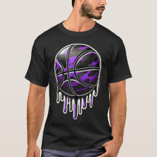 Camiseta Camuflaje de Baloncesto Goteo Púrpura