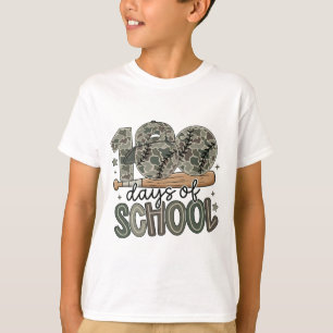 Camiseta Camuflaje de béisbol de 100 días de escuela para m