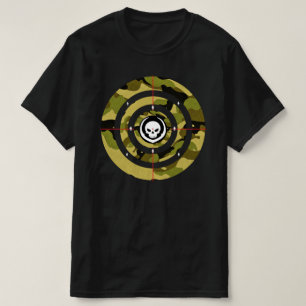 Camiseta Camuflaje de Cráneo de Objetivo Táctico Golpe de P