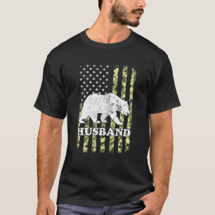 Camiseta Camuflaje de excursión para el oso para el marido 