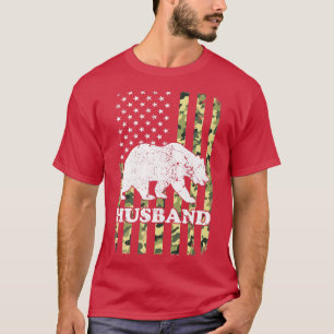 Camiseta Camuflaje de excursión para el oso para el marido 