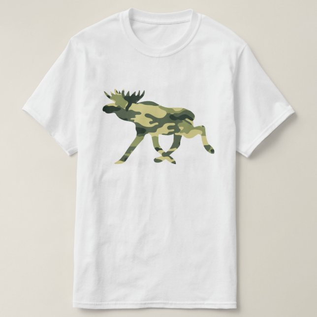 Camiseta Camuflaje de Moose / Elk Woodland / Camo (Diseño del anverso)