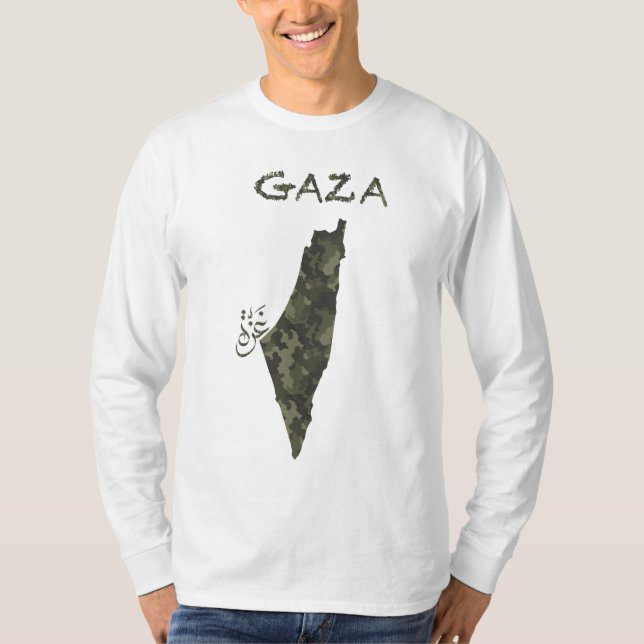 Camiseta Camuflaje de Palestina Libre (Anverso)