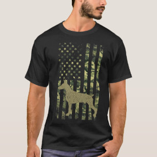 Camiseta Camuflaje de perro de caza de vintage Bandera Esta