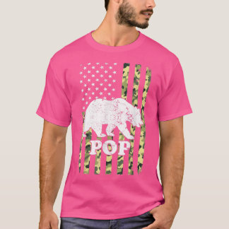 Camiseta Camuflaje de senderismo para oso pop Estados Unido