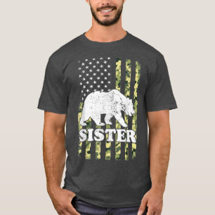 Camiseta Camuflaje de senderismo para ostras de oso Estados