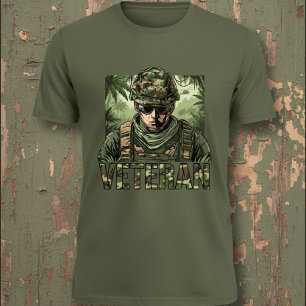 Camiseta Camuflaje de veterano del ejército