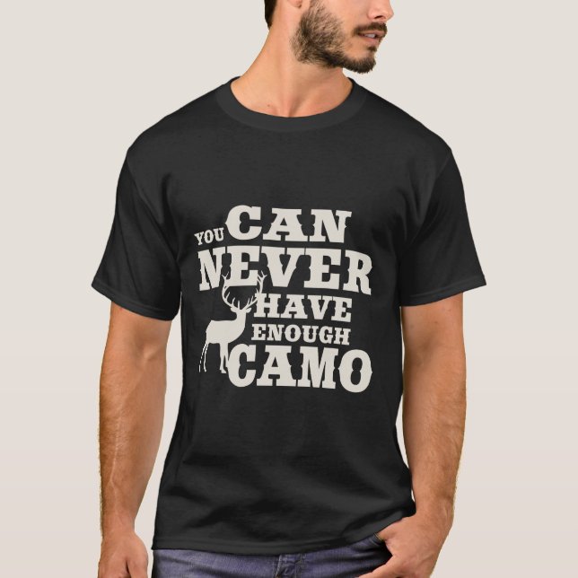 Camiseta Camuflaje del humor de la caza de venados (Anverso)