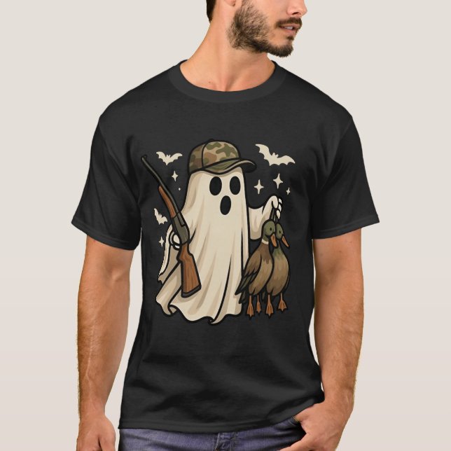 Camiseta Camuflaje fantasma de la caza del pato (Anverso)