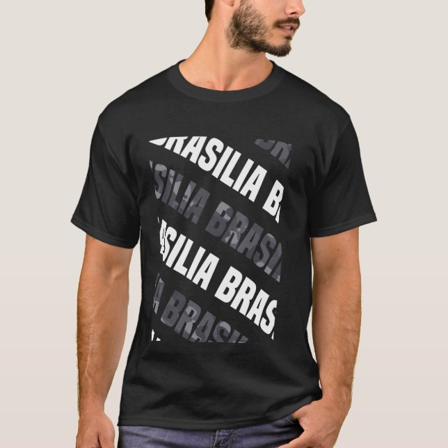 Camiseta Camuflaje gris del patrón Brasilia Camo (Anverso)