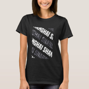 Camiseta Camuflaje gris del patrón de camo de Shanghai