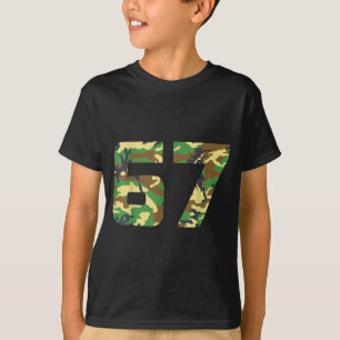 Camiseta Camuflaje Número 6 7 Disfraz Meme Divertido Seis S