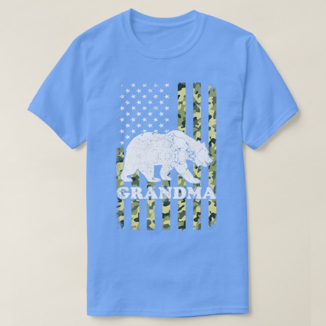 Camiseta Camuflaje para caminatas en el oso de las abuelas  (Diseño del anverso)