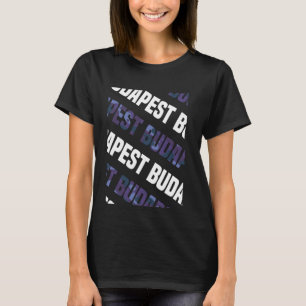 Camiseta Camuflaje púrpura del patrón de Budapest Camo