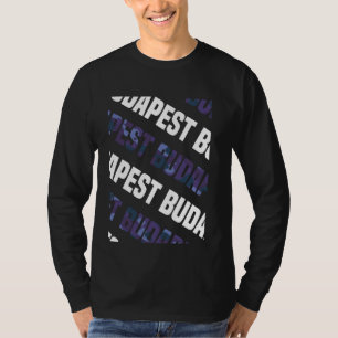 Camiseta Camuflaje púrpura del patrón de Budapest Camo