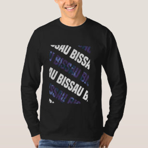 Camiseta Camuflaje púrpura del patrón de camo de Bissau