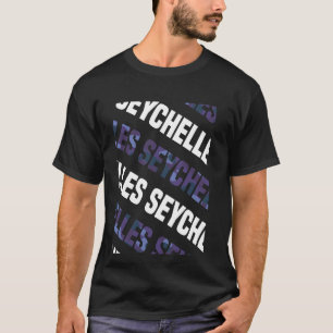 Camiseta Camuflaje púrpura del patrón de camo de Seychelles