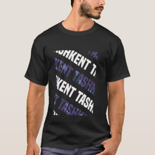 Camiseta Camuflaje púrpura del patrón de camo de Taskent