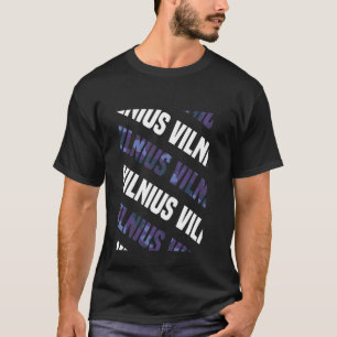 Camiseta Camuflaje púrpura del patrón Vilnius Camo