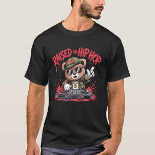 Camiseta Camuflaje Rapero Oso de peluche Camo Años 80 Old S