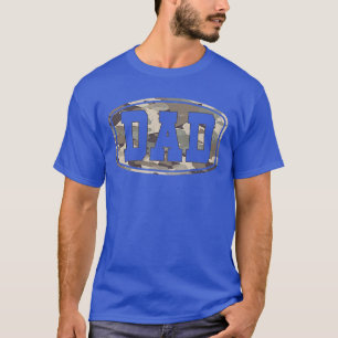 Camiseta Camuflaje Retro Escuela Antigüa Camuflaje Bolsillo