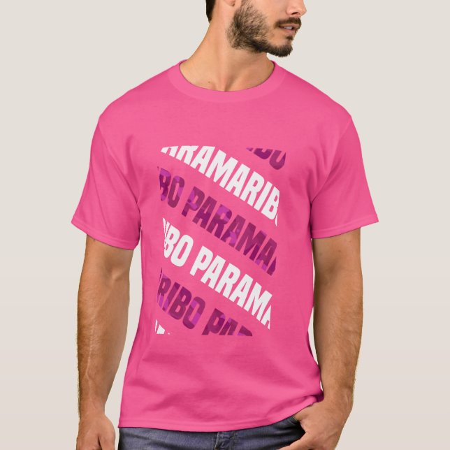 Camiseta Camuflaje rosa del patrón Camo Paramaribo (Anverso)