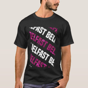 Camiseta Camuflaje rosa del patrón de camo de Belfast