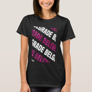 Camiseta Camuflaje rosa del patrón de camo de Belgrado