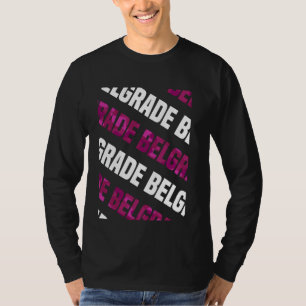 Camiseta Camuflaje rosa del patrón de camo de Belgrado