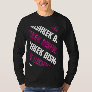 Camiseta Camuflaje rosa del patrón de camo de Biskek