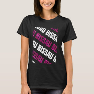 Camiseta Camuflaje rosa del patrón de camo de Bissau