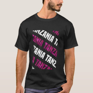 Camiseta Camuflaje rosa del patrón de camo de Tanzania
