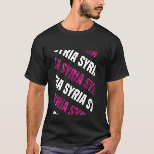 Camiseta Camuflaje rosa del patrón de camo sirio
