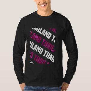 Camiseta Camuflaje rosa del patrón de camo tailandés