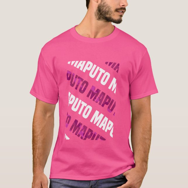 Camiseta Camuflaje rosa del patrón de Maputo Camo (Anverso)