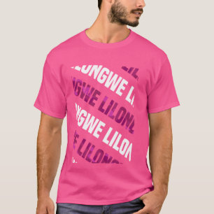 Camiseta Camuflaje rosa del patrón Lilongwe Camo