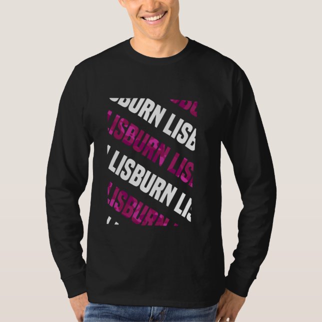 Camiseta Camuflaje rosa del patrón Lisburn Camo (Anverso)