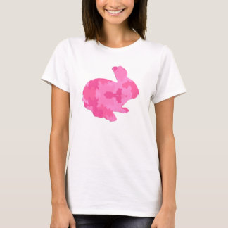 Camiseta Camuflaje rosa Silhouette Easter Bunny Shirt