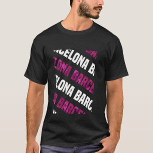 Camiseta Camuflaje rosado del patrón del camo de Barcelona
