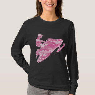 Camiseta Camuflaje rosado Snowmobiler