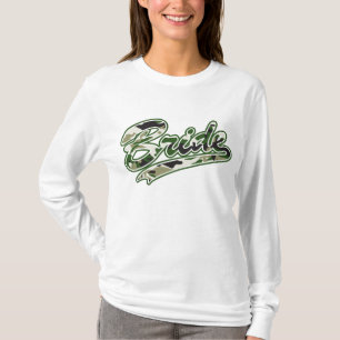 Camiseta Camuflaje verde de novia militar
