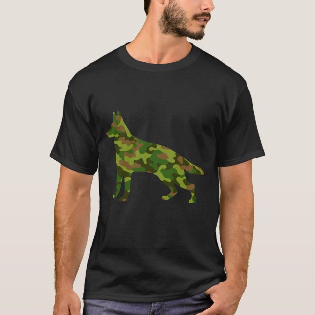 Camiseta Camuflaje verde del ejército de Shepard alemán (Anverso)